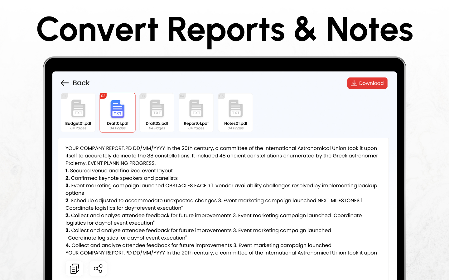 PDF to Text Converter.
