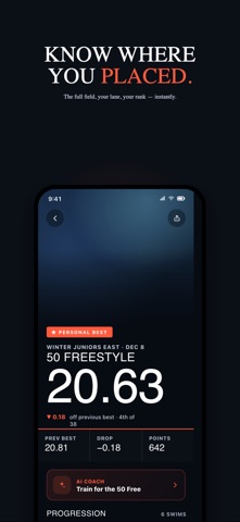Splits Swim screenshot