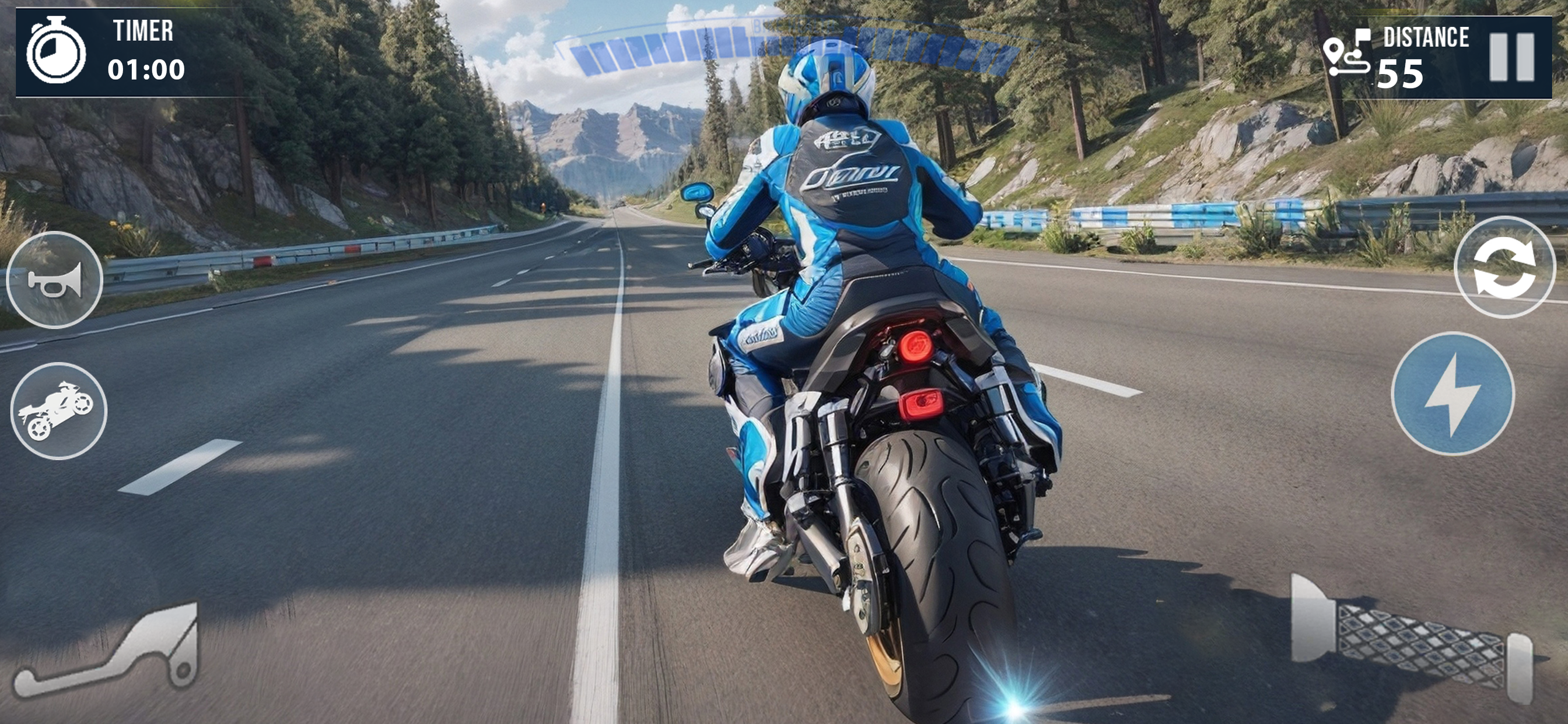 Highway Ride Bike Racing Games screenshot 5