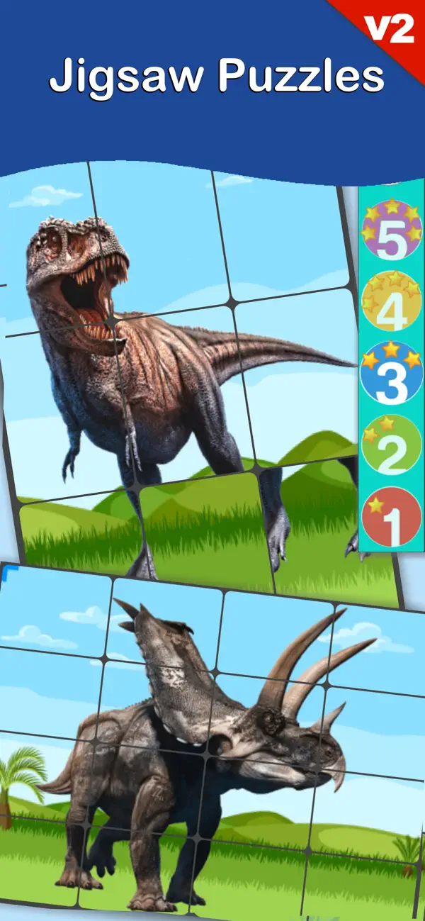 Screenshot #3 pour Dinosaurs Cards V2 -Dino World