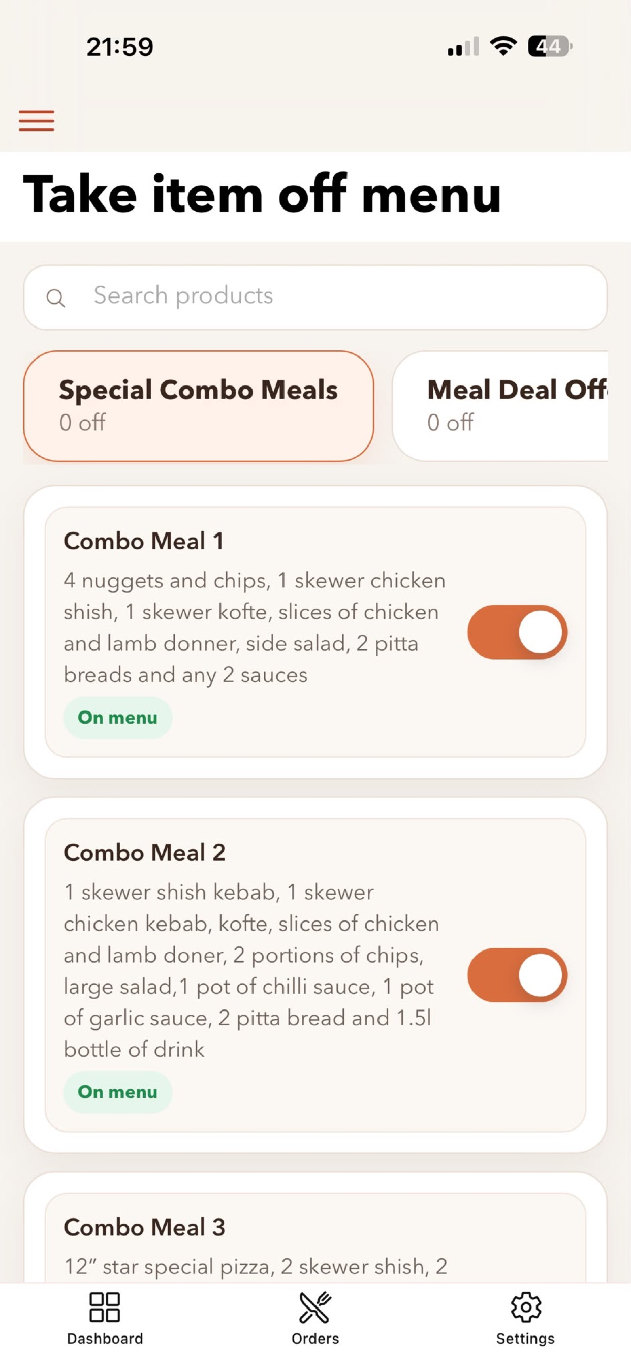 LoveTakeaway Partner Hub screenshot 6