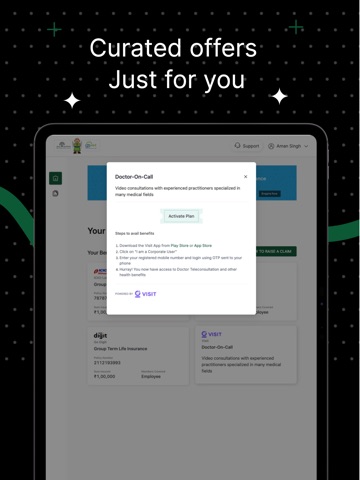 Ideal Care iPad screenshot