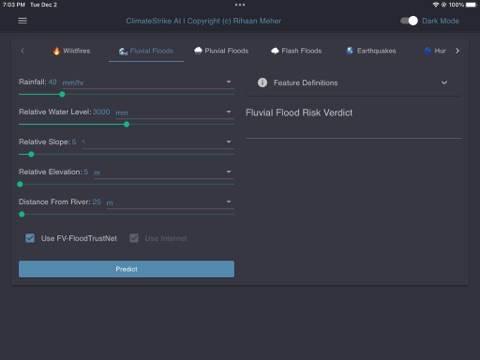 ClimateStrike AI iPad screenshot 4 - Weather app