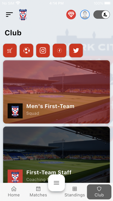 YorkCItyFC Screenshot