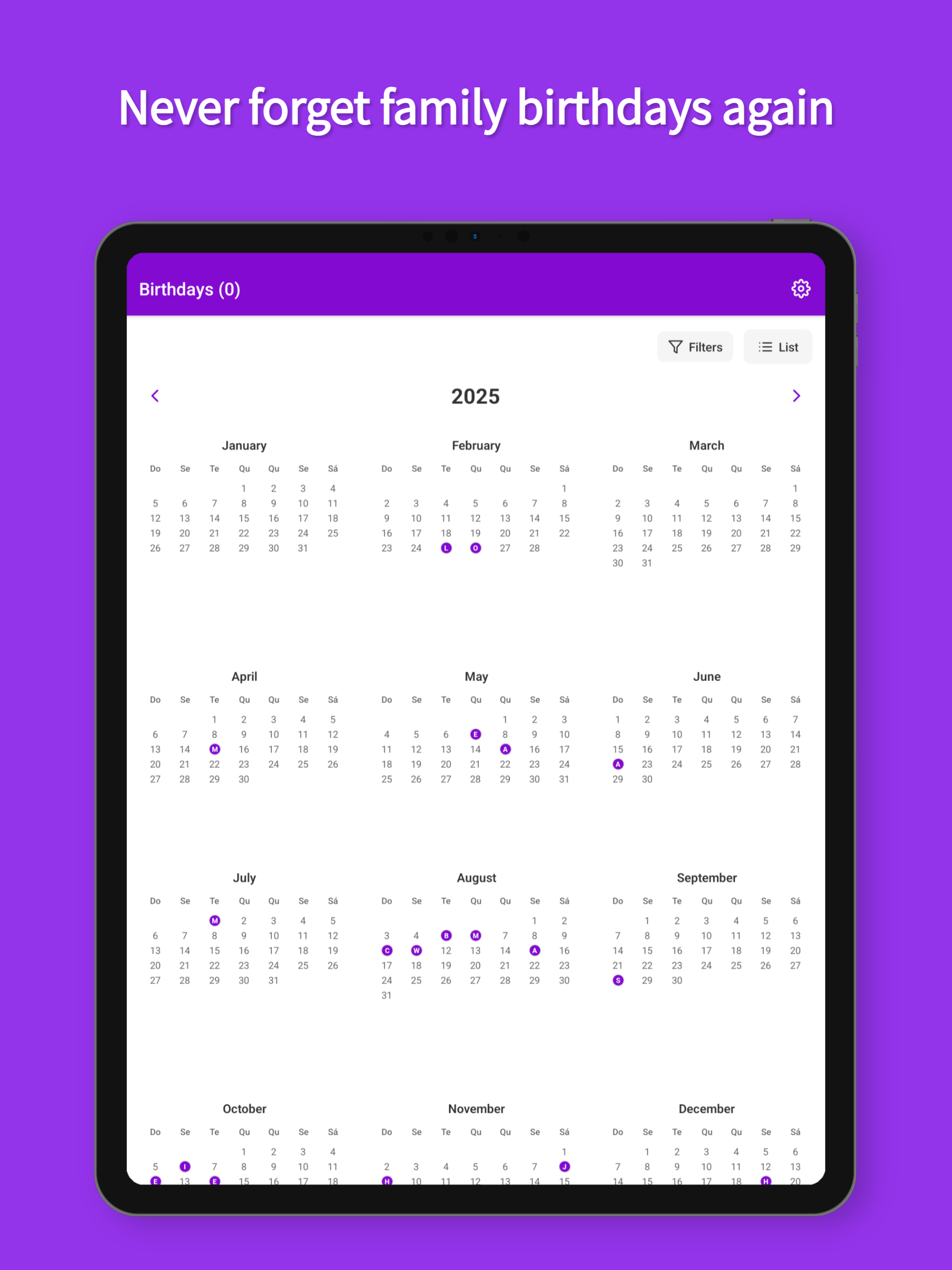 Birthday Reminder - Birthyno screenshot 9