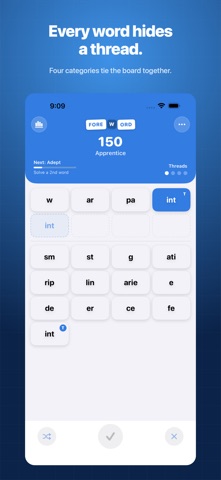 Foreword - Daily Word Puzzle iPhone screenshot