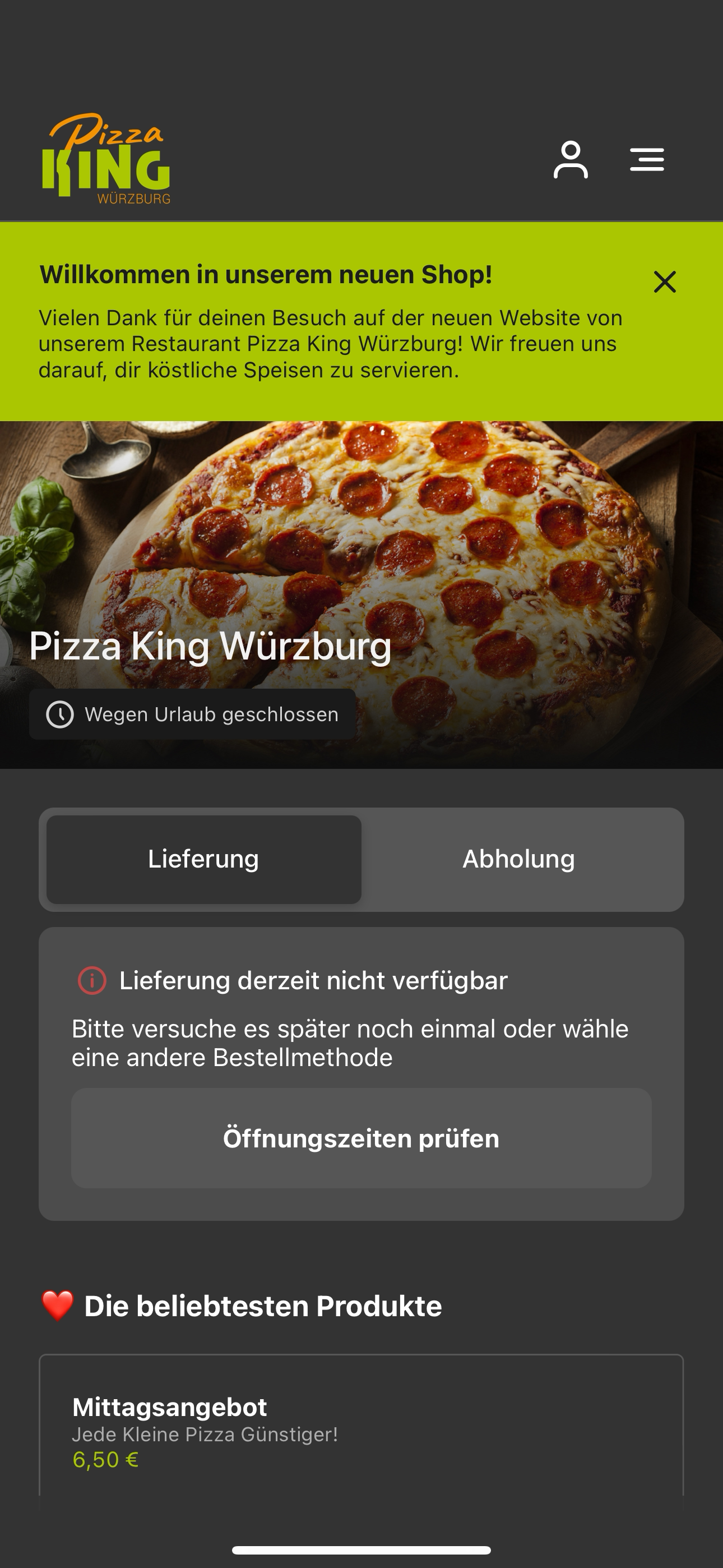 Pizza King Würzburg screenshot 3