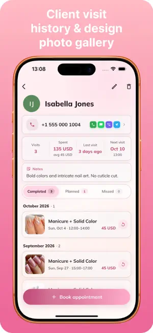 BeautyFlow CRM: Appointments screenshot 3