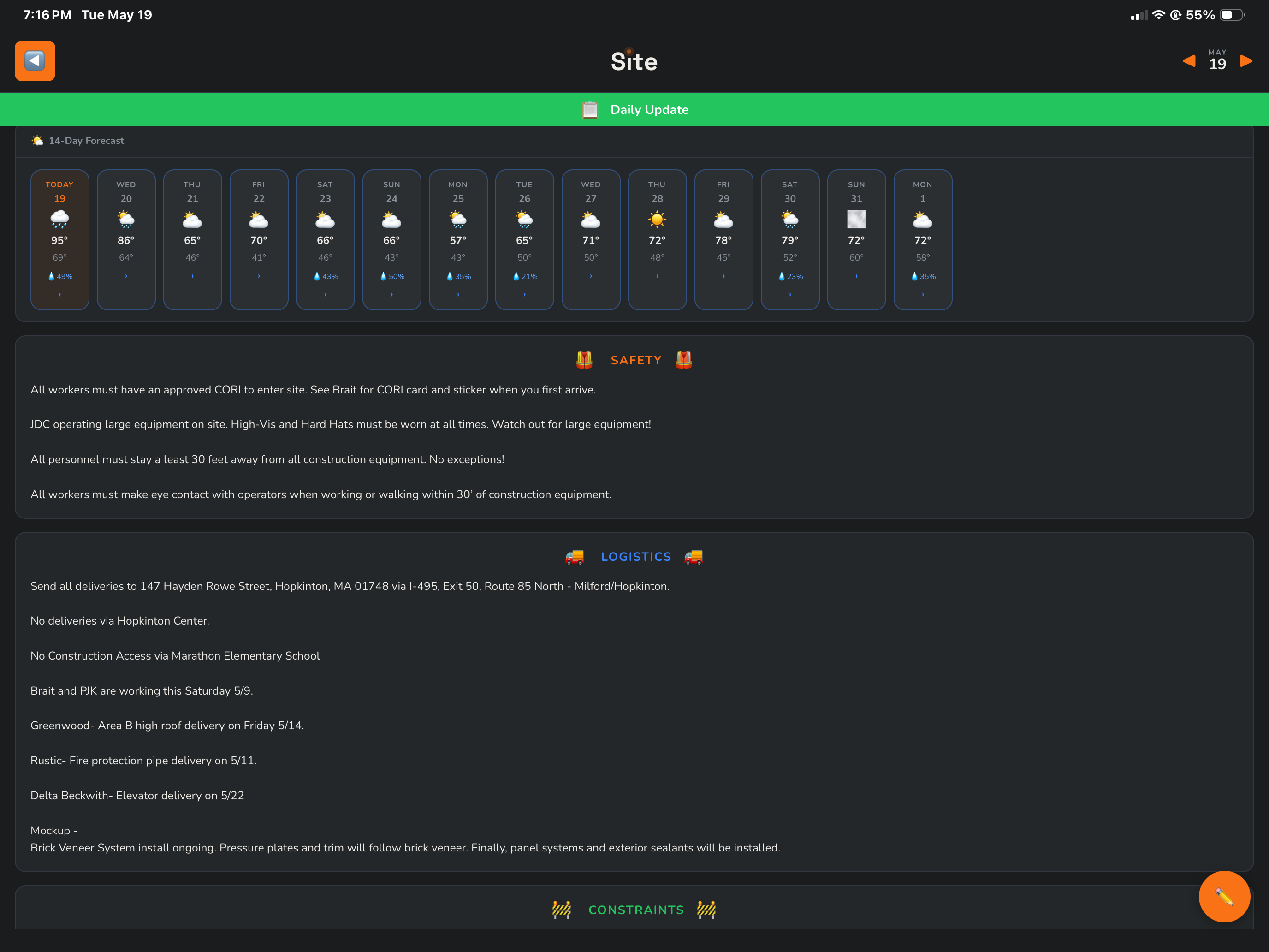 Site: Construction Awareness