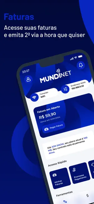 Mundinet: Área do Cliente screenshot 1