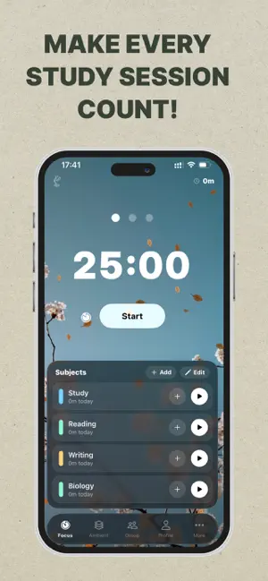 StudyFoc.us: Pomodoro Timer screenshot 1