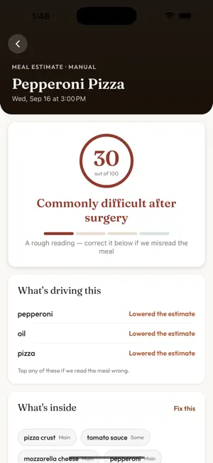 GallDiet: Post-Op screenshot 2