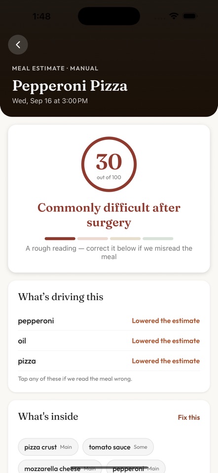 GallDiet: Post-Op screenshot 2