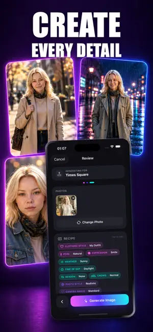 PlaceX: AI Travel Photo Editor screenshot 3