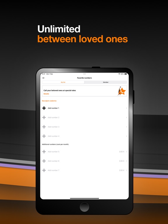 Môj Orange iPad screenshot 6 - Utilities app
