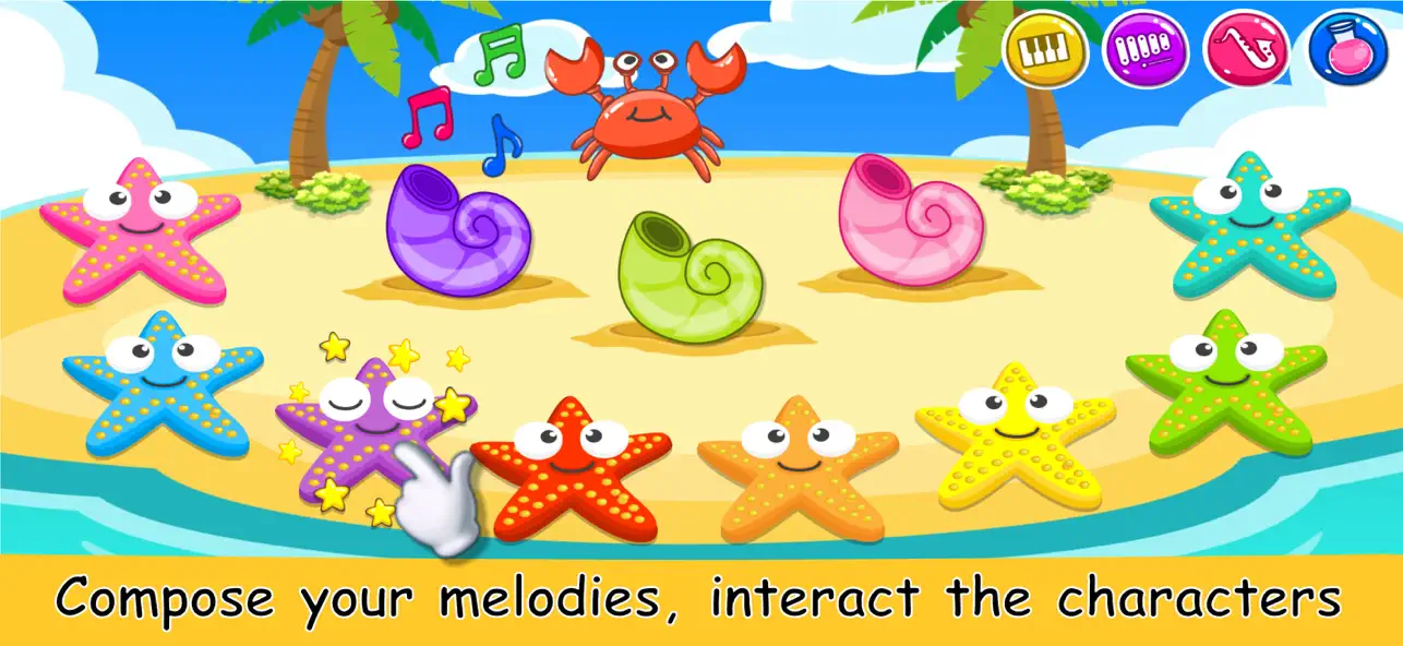 Screenshot #2 pour Musical Game for Kids NEW