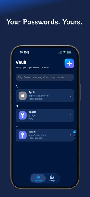 PassVault - Offline Vault screenshot 1