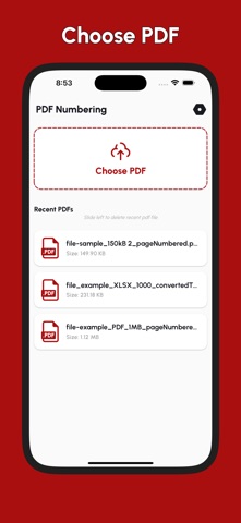 Add Page Numbers to PDF screenshot