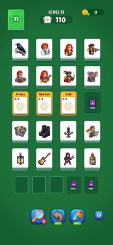 Solitaire Sort Word Puzzle iPhone screenshot