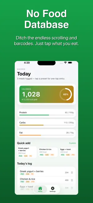 Macro Tracker - Simple Diet screenshot 2