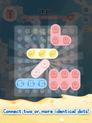 Blue Dots! : Line Puzzle Game iPad screenshot