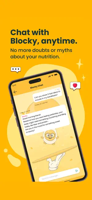 Talk to Blocky: Nutrition tips screenshot 3