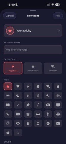 DopaMenu: Dopamine Planner Screenshot 2 of 4