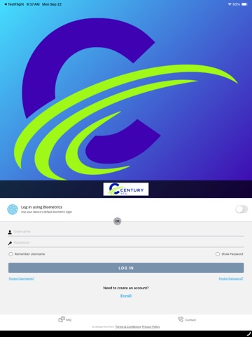 CFCU Visa iPad screenshot