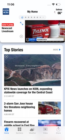 KION Monterey, Salinas News iPhone screenshot
