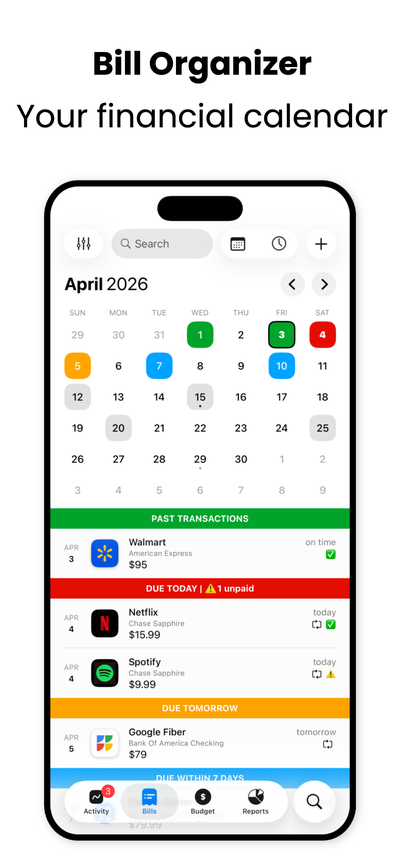 Bill Tracker Pro