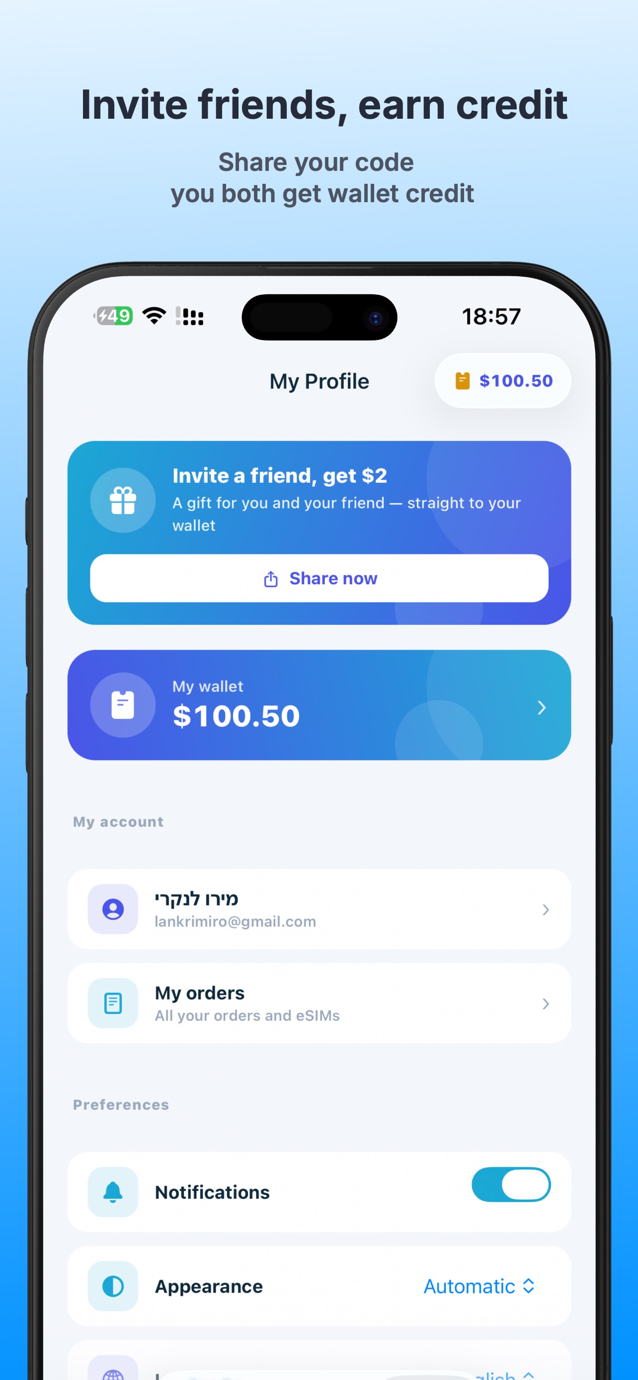 Screenshot 4 of BeSIM: Travel eSIM Data Plans