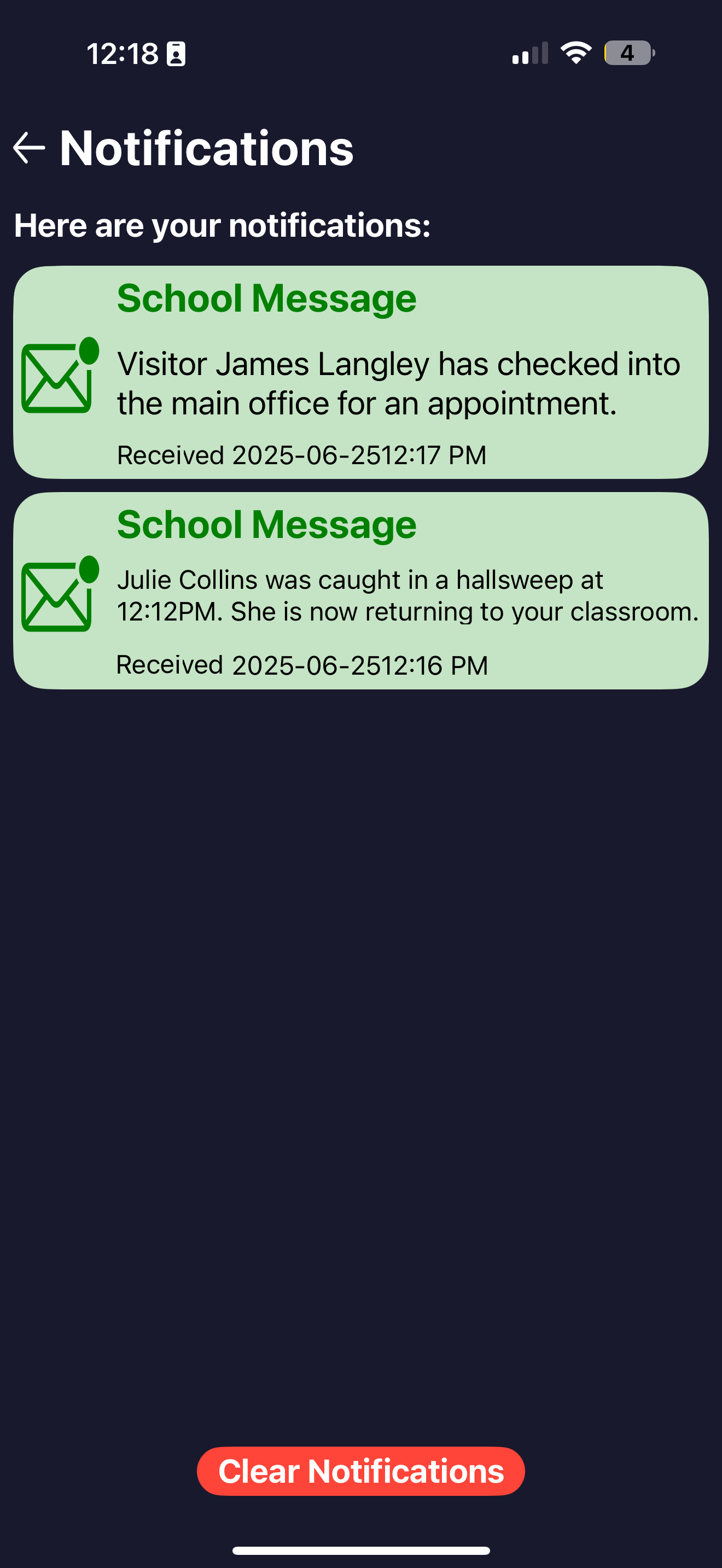 CAASS Staff Portal screenshot 4