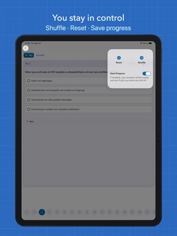 Swedish Citizenship Test 2026 iPad screenshot