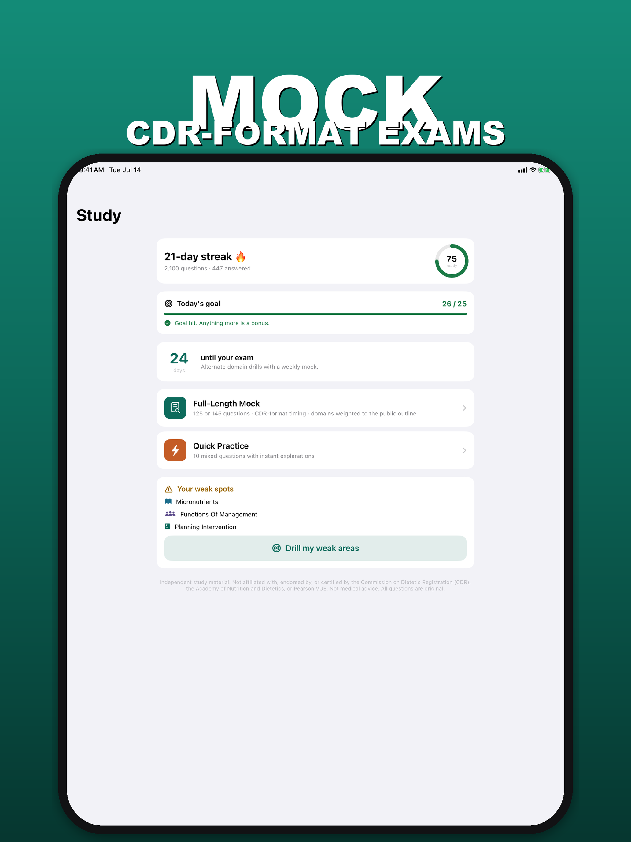 RD Exam Prep: Dietitian CDR screenshot 6