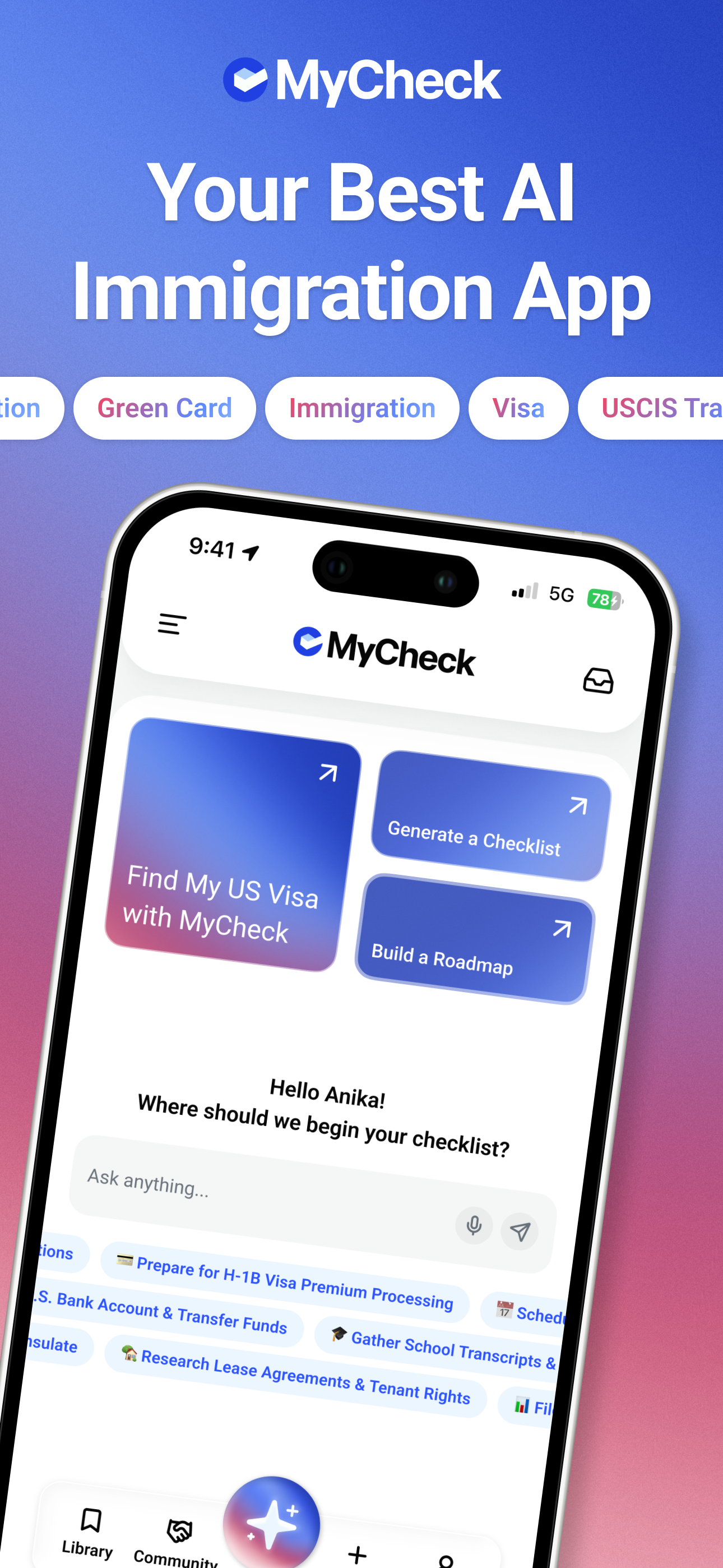 MyCheck AI: USCIS Case Tracker