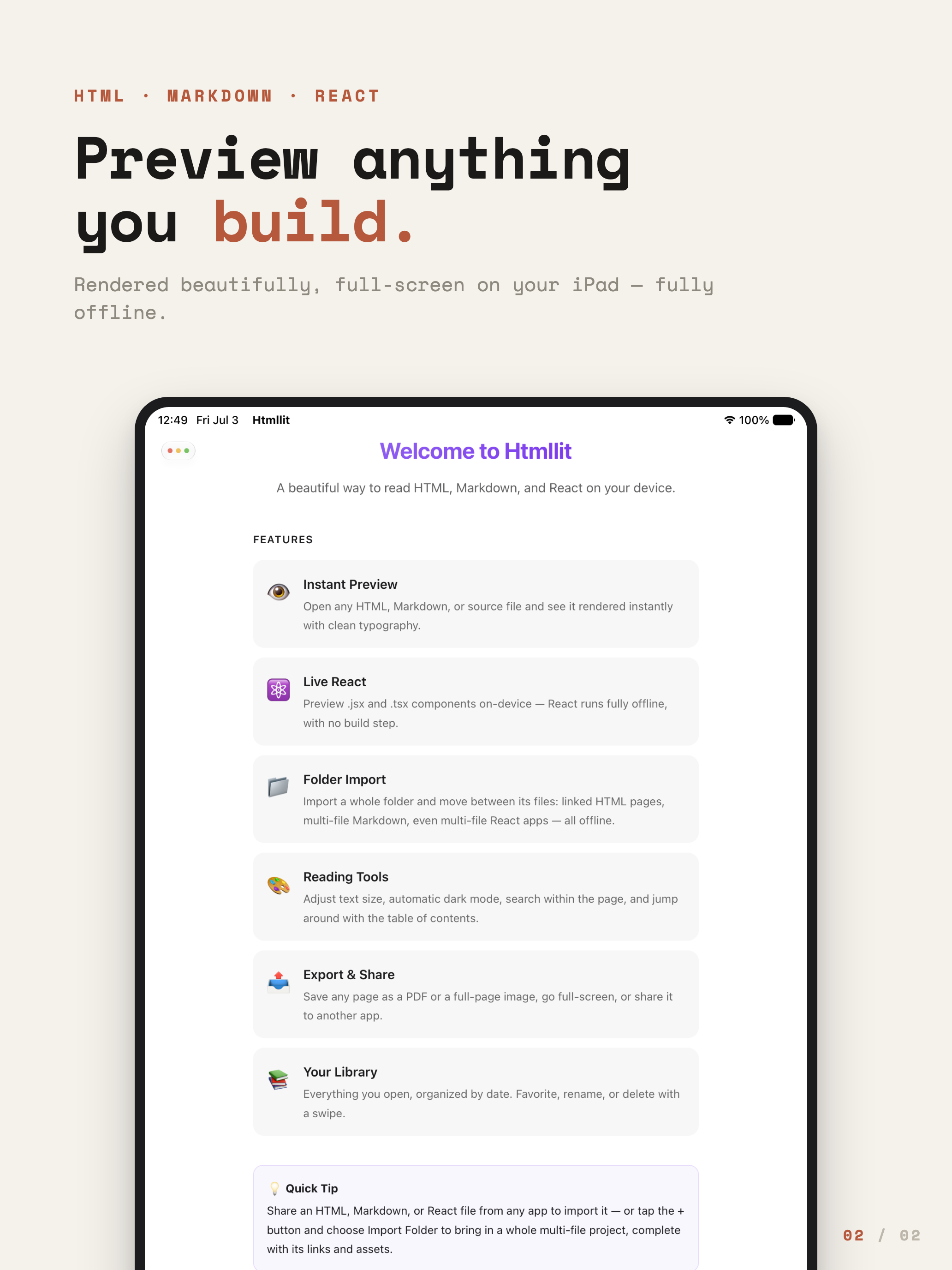 Htmllit - HTML Preview, Viewer