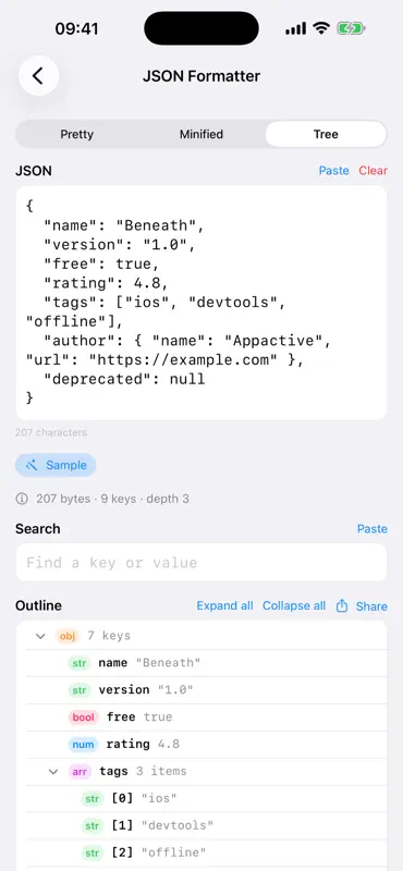 Beneath: Web Inspector screenshot 6 of 6