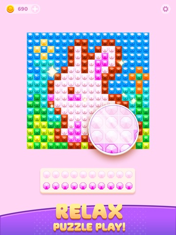 Jewel Coloring Puzzle Art iPad screenshot