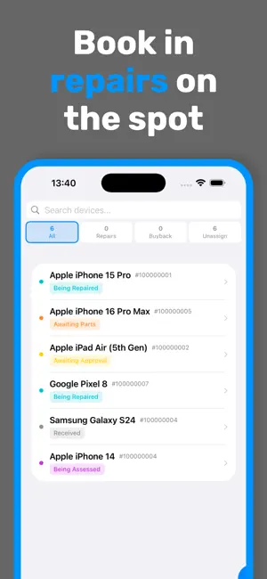 Repair Minder screenshot 3