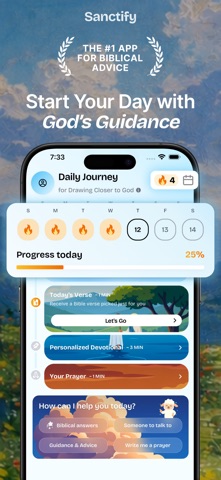 Sanctify - Prayers & Guidance iPhone screenshot