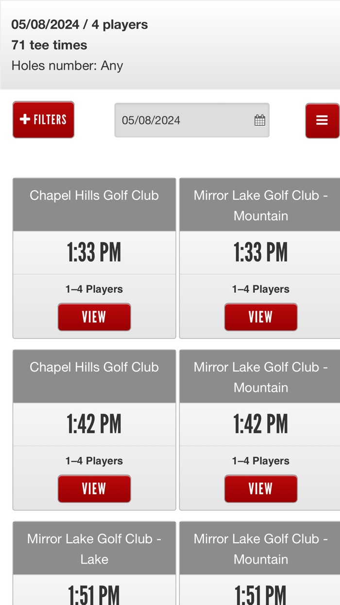 Chapel Hills Mirror Lake