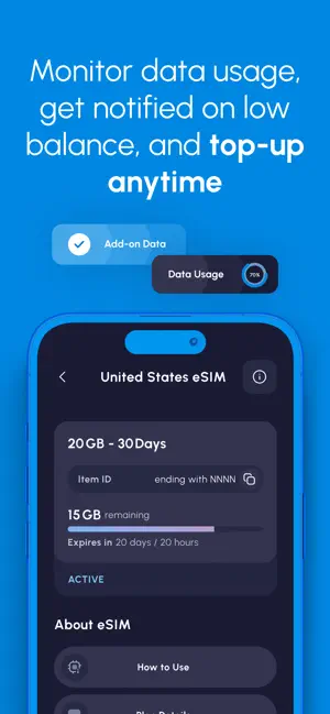 Nomad eSIM: Prepaid Data Plan iPhone screenshot 5