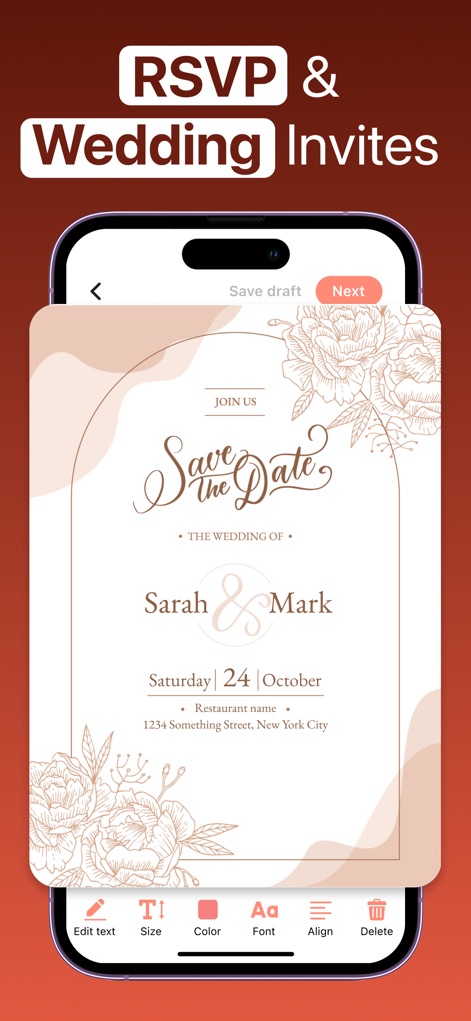 RSVP Text Party Invitations - Lifestyle App | MWM