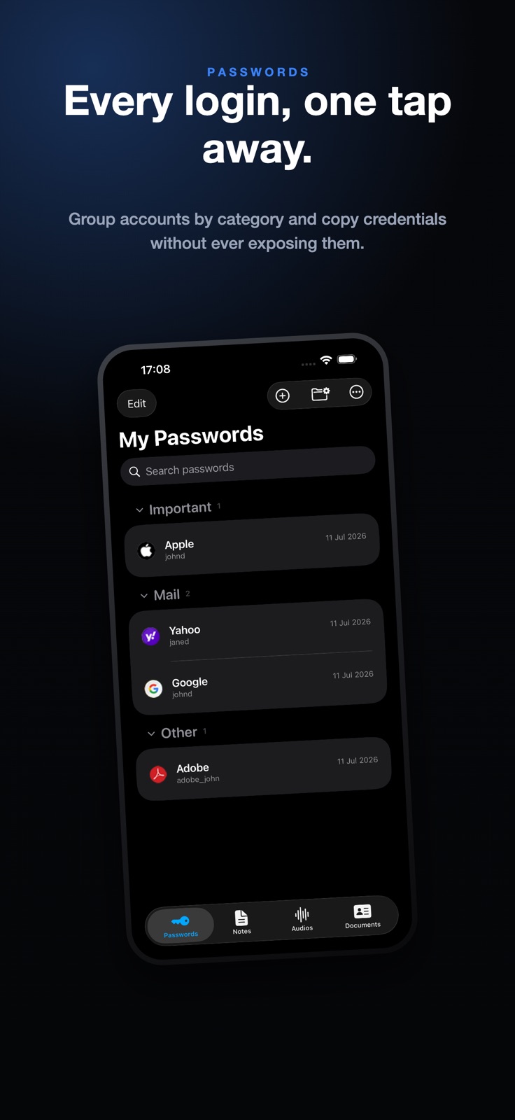 Password Manager - SecureKit iphone screenshot 2