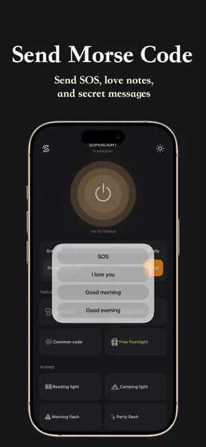 Flashlight, LED Banner & Morse screenshot 3