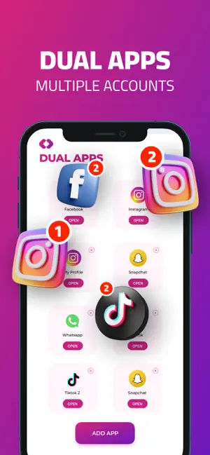 Multiple Accounts: Dual Apps screenshot 2