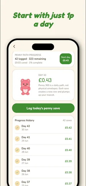 Plump: Savings Challenge screenshot 4