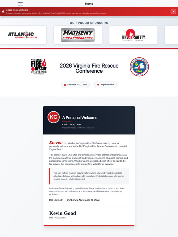 VA Fire Rescue Conference