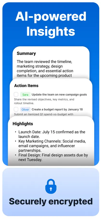 Screenshot 3 von 6 zu Summary - AI Note Taker