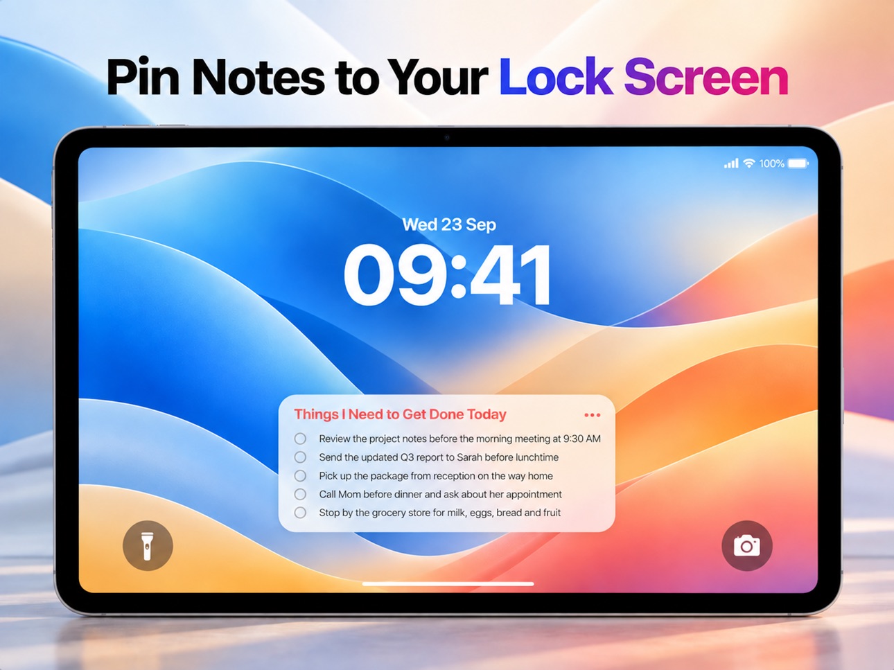 Screenshot 7 of Lock Screen Notes: Quick Pin